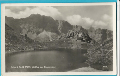 AK Eduard Pichl Hütte am Wolayersee.(1936)
