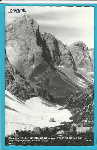 AK Blick vom Valentintörl zum Wolayer See. (1967)