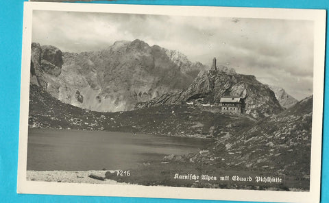 AK Karnische Alpen mit Eduard Pichlhütte.