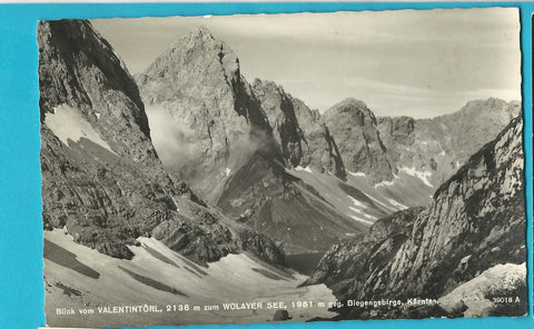 AK Blick vom Valentintörl zum Wolayer See. (1959)