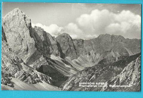 AK Karnische Alpen. Biegengebirge von der Wolayerseehütte.