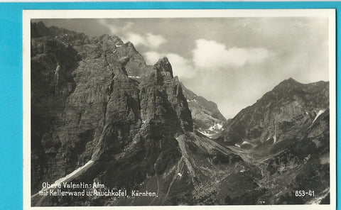 AK Obere Valentinalm mit Kellerwand u. Rauchkofel. (1939-40)