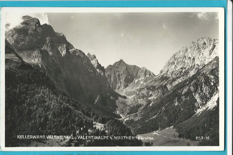 AK Kellerwand Valentintal Valentinalpe b. Mauthen. (1936-37)