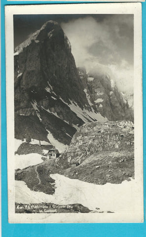 AK Eduard Pichl-Hütte am Wolayer-See.