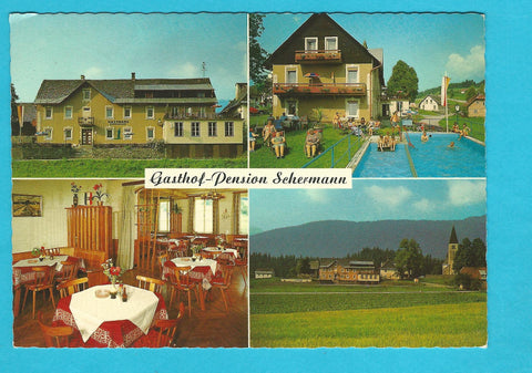 AK Gasthof Pension Schermann. St. Paul 33. St. Stefan im Gailtal.
