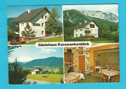 AK Gästehaus Karawankenblick. Fam. Siegmar Hecher. Labientschach 48. St. Georgen im Gailtal.