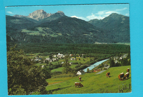 AK Gailtal. Watschig und Kameritsch gegen Trogkofel.