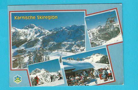 AK Karnische Skiregion. Sonnenalpe Naßfeld mit Watschiger Alm.