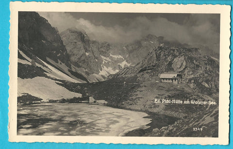 AK Eduard Pichl-Hütte am Wolayersee.