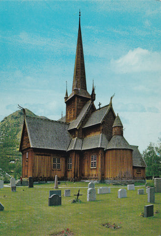 AK Norge: Lom stavkirke.