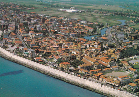 AK Caorle. Aerea del centro storico.