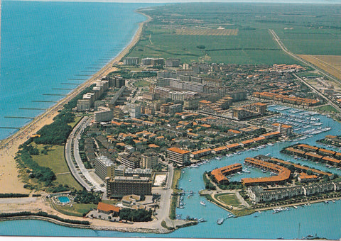 AK Caorle. Porto S. Margherita. Veduta aerea.
