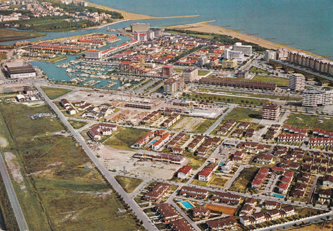 AK Caorle. Porto Santa Margherita. Veduta aerea.