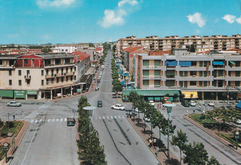 AK Jesolo Lido. Piazza Mazzini e Via Bafile.