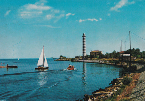 AK Lido di Jesolo. Il faro e foce del Sile.