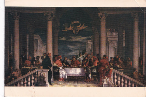 AK Vicenza -Santuario di M. Berico. P. Veronese. La Cena di S. Gregorio Magno.