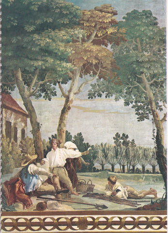 AK Vicenza- Foresteria della Villa Valmarana  Giandomenico Tiepolo. Riposo dei contadini.