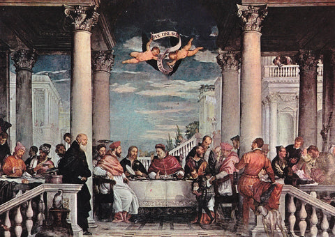 AK Vicenza. Basilica di Monte Berico. La Cena di Paolo Veronese.