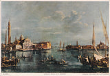 AK F. Guardi Venezia Isola di S. Giorgio. Venezia Galleria dell'Accademia.