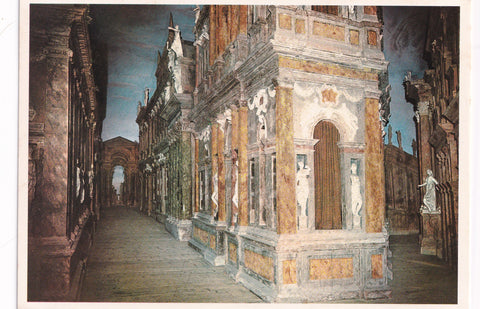 AK Vicenza. Teatro Olimpico. Particolare della Scena.