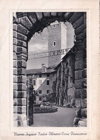 AK Vicenza. Ingresso Teatro Olimpico Torre Osservatorio.