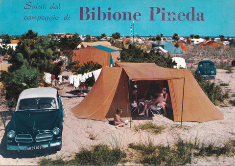 AK Saluti dal campeggio di Bibione Pineda.