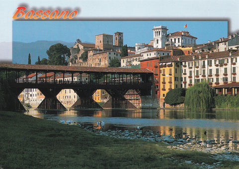 AK Bassano del Grappa. Il Ponte degli Alpini.