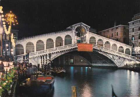 AK Venezia Ponte di Rialto (Notturno)