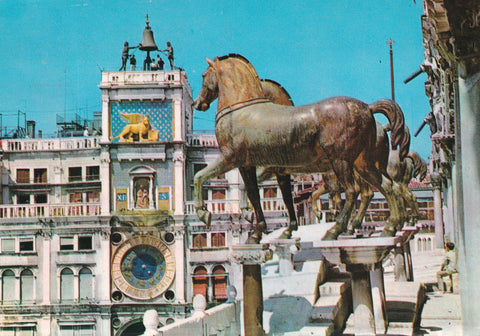 AK Venezia. Particolare della basilica - i cavalli.