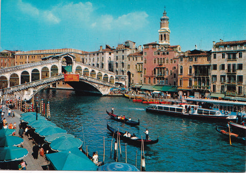 AK Venezia. Canal Grande - Il Ponte di Rialto.