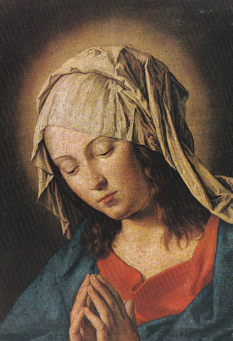AK Venezia - Chiesa di S. Maria della Salute. G.B. Solari detto Sassoferrato. Madonna Orante.