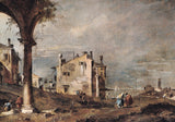 AK Francesco Guardi. Paesaggio di fantasia. Verona - Museo di Castelvecchio.