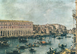 AK Francesco Guardi. Veduta del Canal Grande da Rialto. Pinacoteca Brera - Milano.