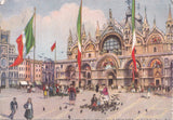 AK Venezia. Chiesa S. Marco e piccioni.