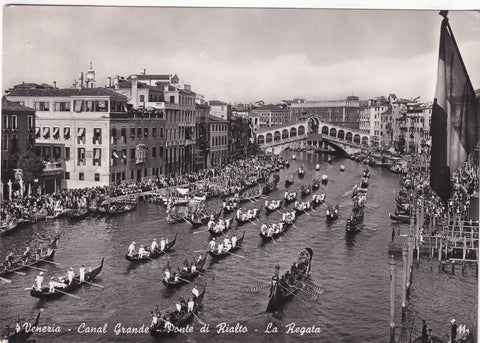 AK Venezia - Canal Grande - Ponte di Rialto - La Regata.
