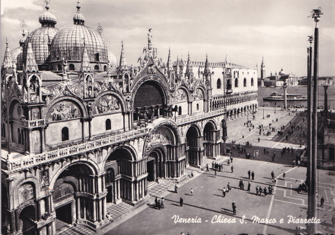 AK Venezia - Chiesa S. Marco e Piazzetta.