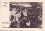 AK Venezia. Mostra di Tiziano (1935). La vergine del Coniglio. Parigi Museo del Louvre.