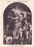 AK Venezia. Mostra di Tiziano (1935). L'Arcangelo col Figlio di Tobia. Venezia - Chiesa di San Marziale.