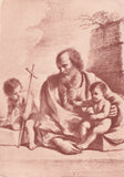 AK F. Barbieri Giov. H. Josef mit dem Jesusknaben und Johannes Venedig Kunstakademie.