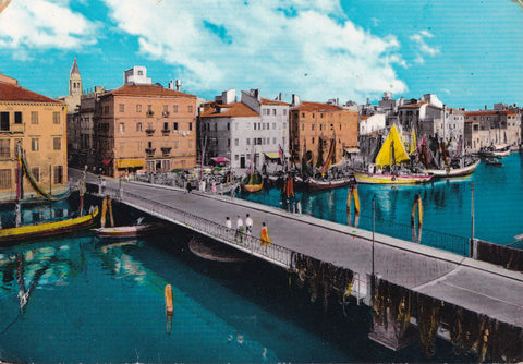 AK Chioggia - Canal S. Domenico Ponte girevole.