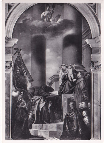 AK Venezia - Basilica di S. Maria Gloriosa dei Frari. Tiziano La Madonna di Ca Pesaro.