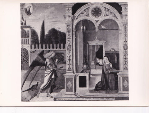 AK Vittore Carpaccio. Annunciazione. Venezia Ca' d'Oro Galleria Franchetti.