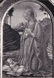 AK Venezia Ca' d'Oro Galleria Franchetti. Francesco Botticini La vergine che adora il Bambino.