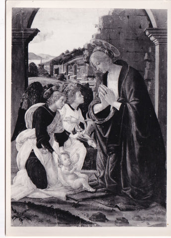 AK Venezia Ca' d'Oro Galleria Franchetti. Filippino Lippi La Vergine adorante il bimbo.