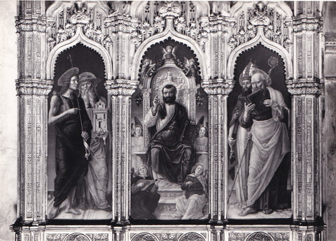AK Venezia. Basilica S. M. Gloriosa dei Frari. Trittico di S. Marco.