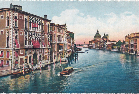 AK Venezia. Canal Grande e Palazzo Franchetti.
