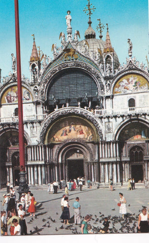AK Venezia. Particolare della Basilica di S. Marco.