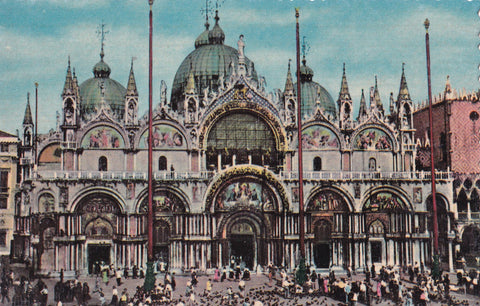 AK Venezia. Piazza e Chiesa di S. Marco.