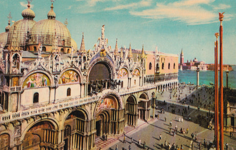 AK Venezia. Chiesa e Piazzetta S. Marco.