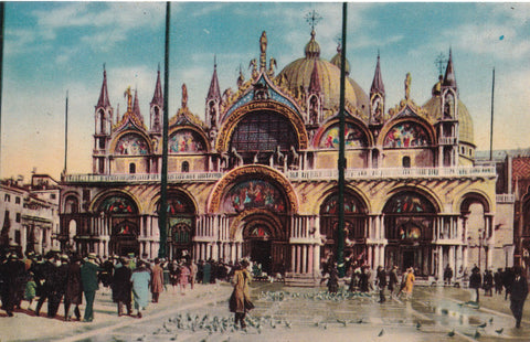 AK Venezia. Piazza e Chiesa di S. Marco.
